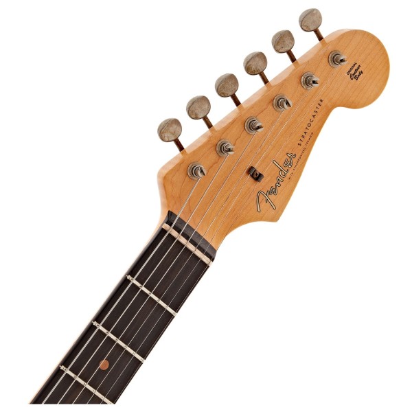Fender Custom Shop 1960 Stratocaster Journeyman Relic, Aged Honey Blonde - headstock 