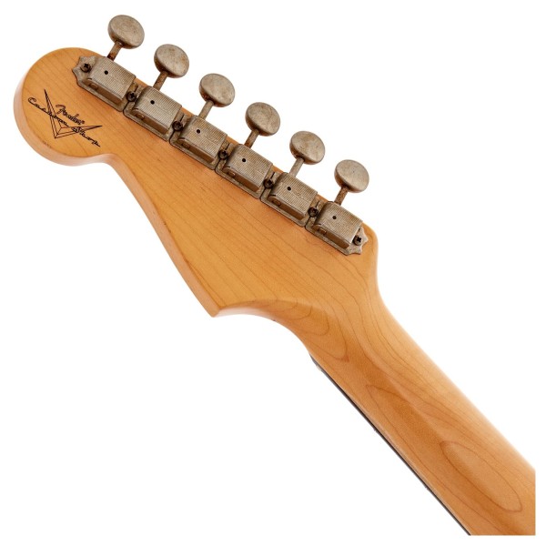 Fender Custom Shop 1960 Stratocaster Journeyman Relic, Aged Honey Blonde - headstock back 