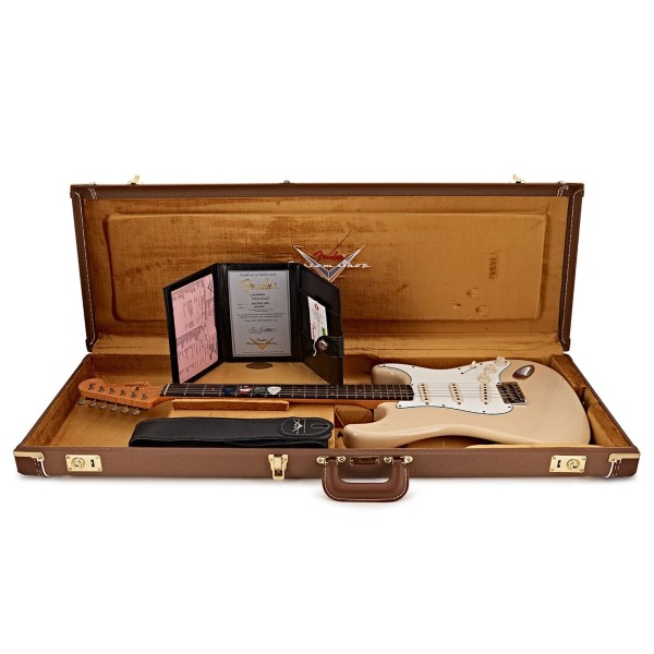 Fender Custom Shop 1960 Stratocaster Journeyman Relic, Aged Honey Blonde - case 