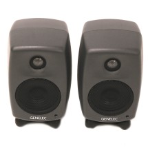 Genelec 8010A Studio Monitors Dark Grey, Pair - Secondhand