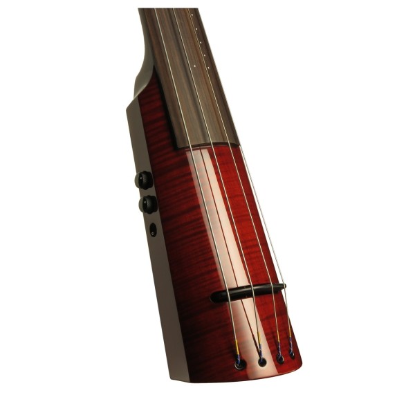 NS Designs WAV5 Upright Bass, Transparent Red