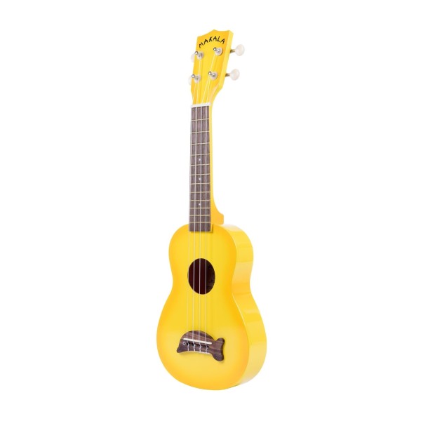 Kala Makala Dolphin Soprano Ukulele, Yellow Burst