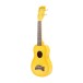 Kala Makala Dolphin Soprano Ukulele, Yellow Burst