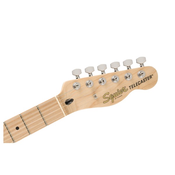 Squier Affinity Series Telecaster FMT SH, Maple Fingerboard, Black Pickguard, Mocha - Headstock, Front