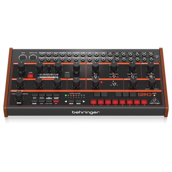 Behringer GRIND Hybrid Semi-Modular Synth - Top, Front