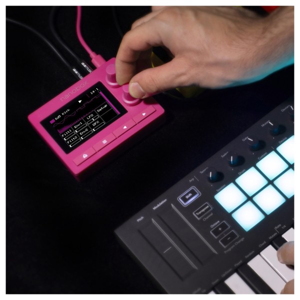 1010music Nanobox Razzmatazz Compact Drum Synthesizer - Lifestyle