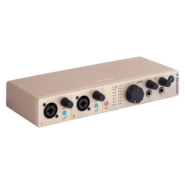 MiniFuse 4 USB Audio Interface, Champagne - Angled