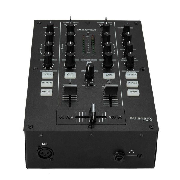 Omnitronic PM-202FX, Front