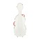 Gewa Polycarbonate Cello Case, White and Orange - Nearly New