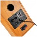 Edifier R1000T4 Active 2.0 Bookshelf Speaker System, Black - rear wood.