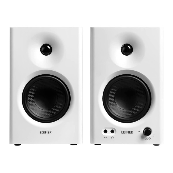 Edifier MR4 2.0 Monitor Reference Speaker System, White - front 