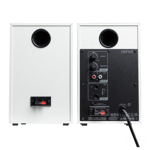 Edifier MR4 2.0 Monitor Reference Speaker System, White - rear 