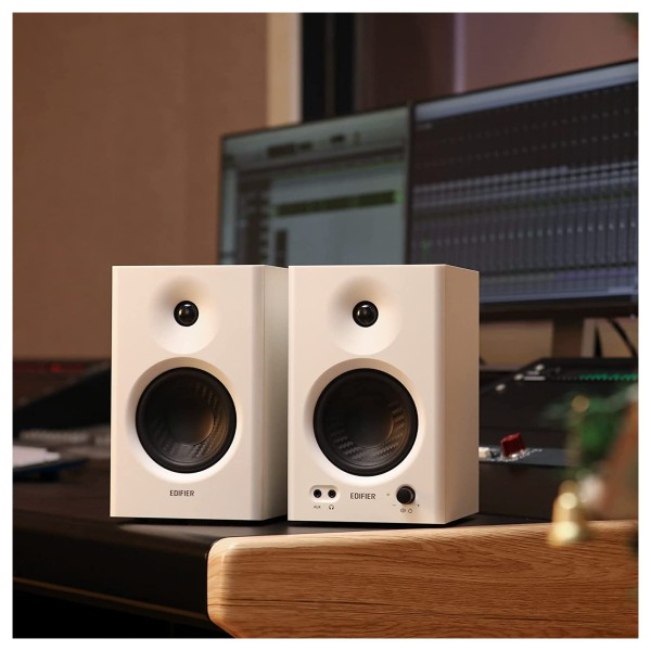 Edifier MR4 2.0 Monitor Reference Speaker System, White - lifetyle 1 