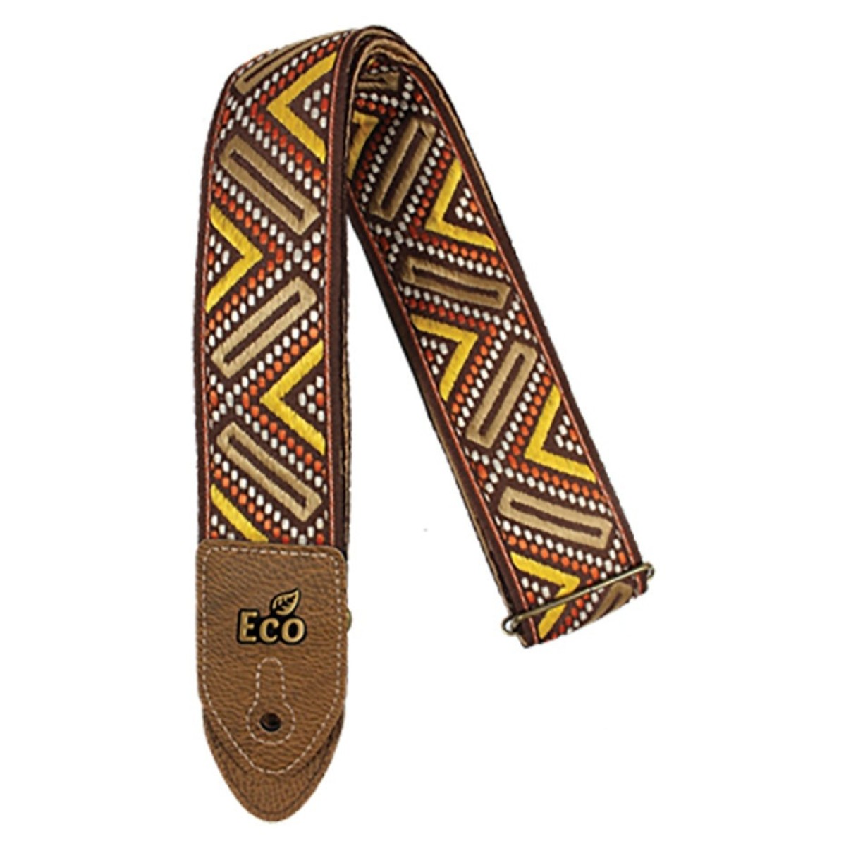 Click to view product details and reviews for Ecostrap Vegan Jacquard Strap 2in Orange.