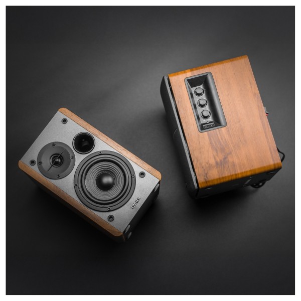 Edifier R1280DB Active 2.0 Bluetooth Bookshelf Speaker Set, Brown - lifestyle 3 