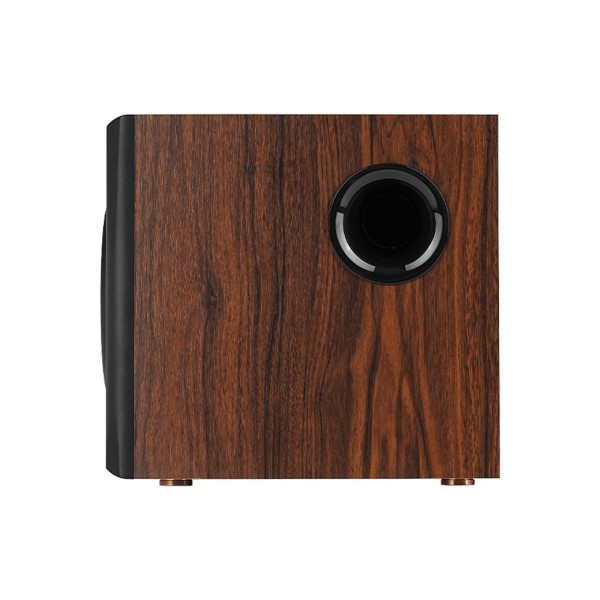 Edifier S350DB 2.1 Active Bluetooth Multimedia Speaker System, Brown - Side view of subwoofer