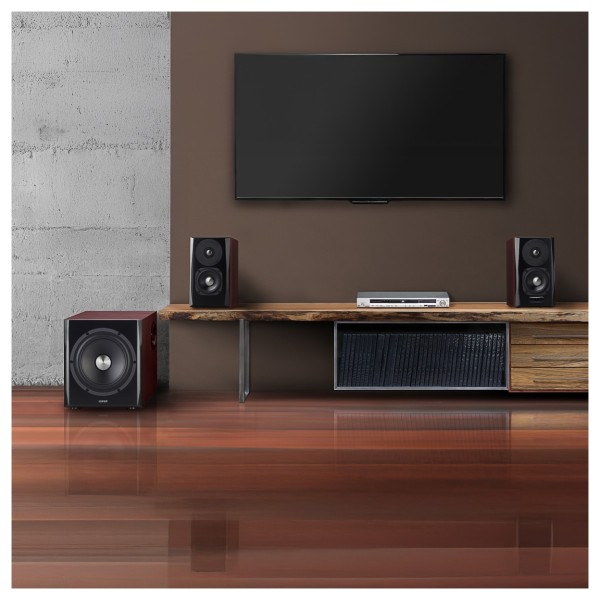 Edifier S350DB 2.1 Active Bluetooth Multimedia Speaker System, Brown - Lifestyle Image