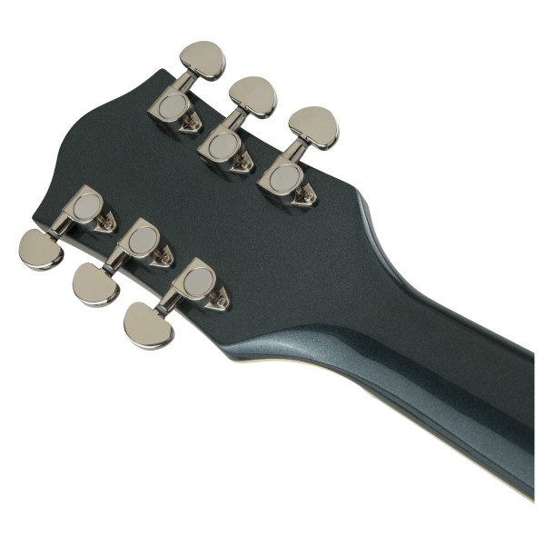 Gretsch G2655 Streamliner CB Jr, Gunmetal Metallic - headstock back