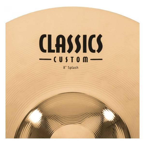 Meinl Classics Custom 8" Splash Cymbal & Gear4music Deluxe Weighted Cymbal Grabber Arm