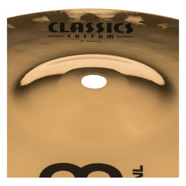 Meinl Classics Custom 8" Splash Cymbal & Gear4music Deluxe Weighted Cymbal Grabber Arm