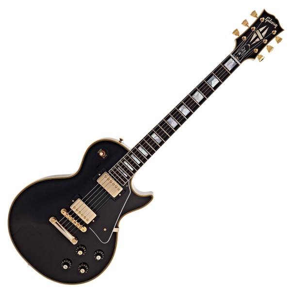 Gibson Custom 1968 Les Paul Custom Reissue, Ebony #407778 - front