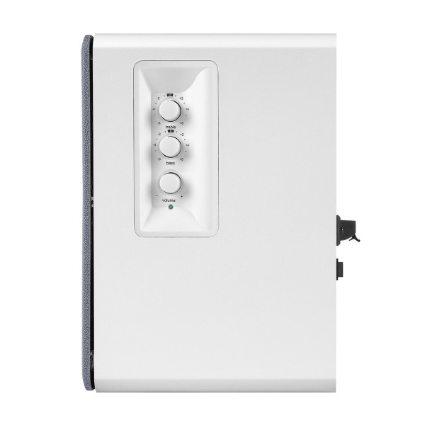 Edifier R1280T Active 2.0 Bookshelf Speaker Set, White - side panel 