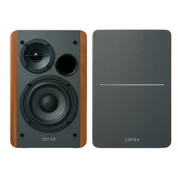 Edifier R1280T Active 2.0 Bookshelf Speaker Set, Brown - front pair 