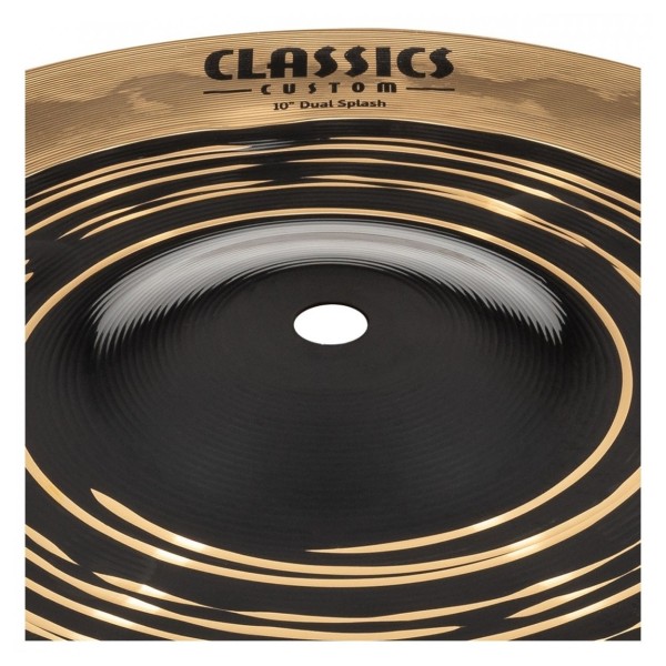 Meinl Classics Custom Dual 10'' Splash & Gear4music Deluxe Weighted Cymbal Grabber Arm