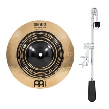 Meinl Classics Custom Dual 10'' Splash & Gear4music Deluxe Weighted Cymbal Grabber Arm