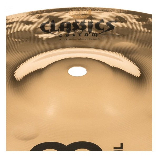 Meinl Classics Custom Extreme Metal 10" Splash & Gear4music Deluxe Weighted Cymbal Grabber Arm