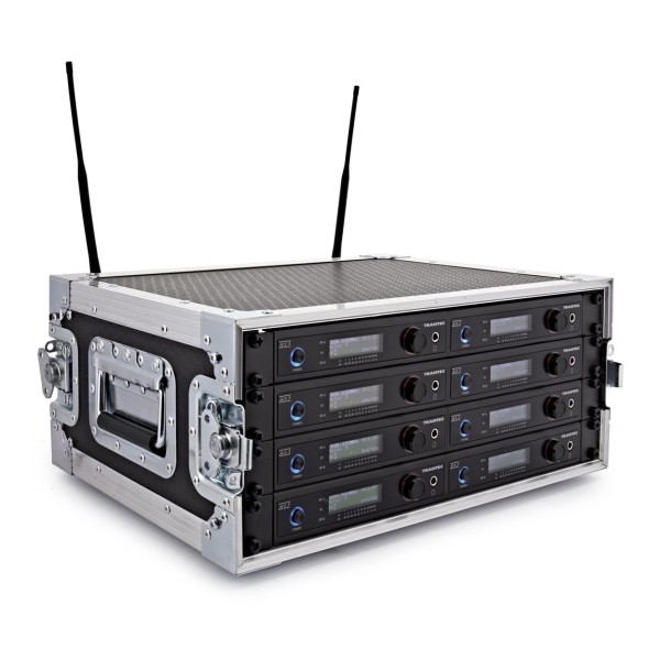 Trantec S5.5 8-Way Rackmounted Wireless Receiver, Receiver Box Side Angle