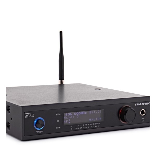 Trantec S5.5 8-Way Rackmounted Wireless Receiver, Single Receiver Close