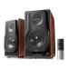 Edifier S3000MKII 2.0 Hi-Res Wireless Bluetooth Bookshelf Speaker Set, Brown