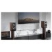 Edifier S3000MKII 2.0 Hi-Res Wireless Bluetooth Bookshelf Speaker Set, Brown - Lifestyle Image, living room home entertainment s