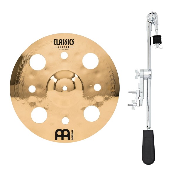 Meinl Classics Custom 12" Trash Splash & Gear4music Deluxe Weighted Cymbal Grabber Arm