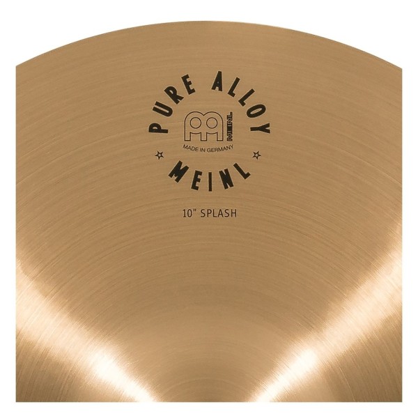 Meinl Pure Alloy Traditional 10'' Splash & Gear4music Deluxe Weighted Cymbal Grabber Arm