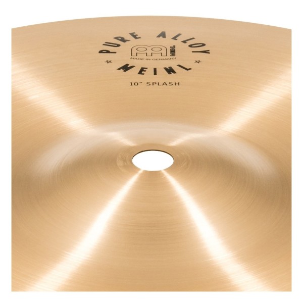 Meinl Pure Alloy Traditional 10'' Splash & Gear4music Deluxe Weighted Cymbal Grabber Arm