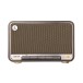 Edifier D32 Tabletop Bluetooth Hi-Res Speaker with Built-in Battery, Black Walnut - Front view