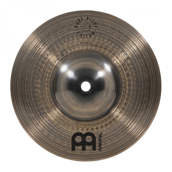 Meinl Pure Alloy 8" Custom Splash & Gear4music Deluxe Weighted Cymbal Grabber Arm