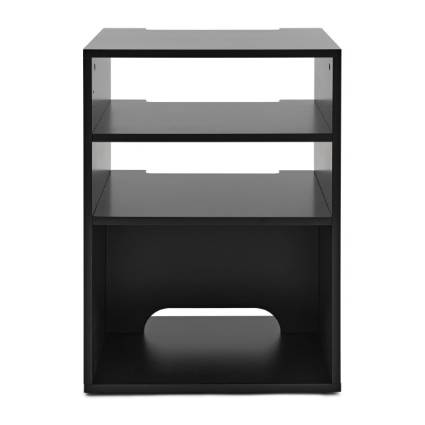 AVCOM Hifi Cabinet, 3 Shelf, Black