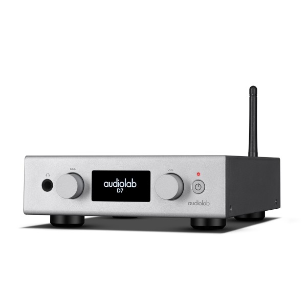 Audiolab D7 DAC, Silver - left 