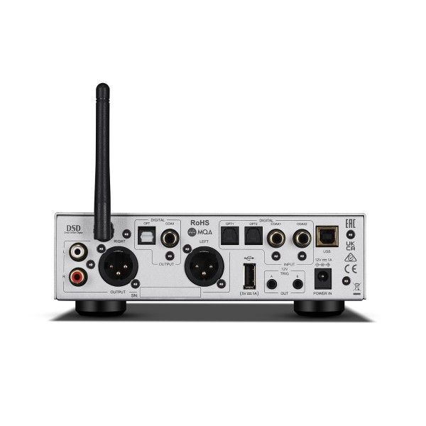 Audiolab D7 DAC, Silver - rear 