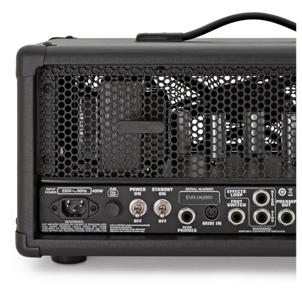 EVH 5150 III 6L6 50W Valve Head, Black