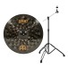 Meinl Classics Custom Dark 21'' Crash Cymbal & Gear4music Boom Arm Stand, Black