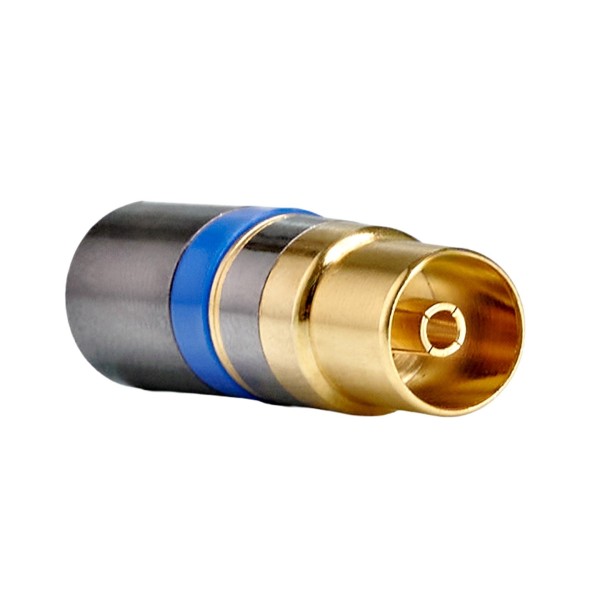 IXOS RG6 Female Aerial Plug For Dual Shield (Single)