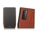 Edifier R1700BTS Active 2.0 Bluetooth Bookshelf Speaker Set, Brown - side and front grille 