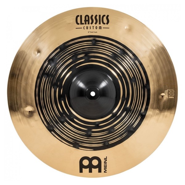 Meinl Classics Custom Dual 19'' Crash Cymbal & Gear4music Boom Arm Stand, Black
