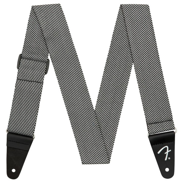 Fender 2" Modern Tweed Strap, White and Black Tweed - main 