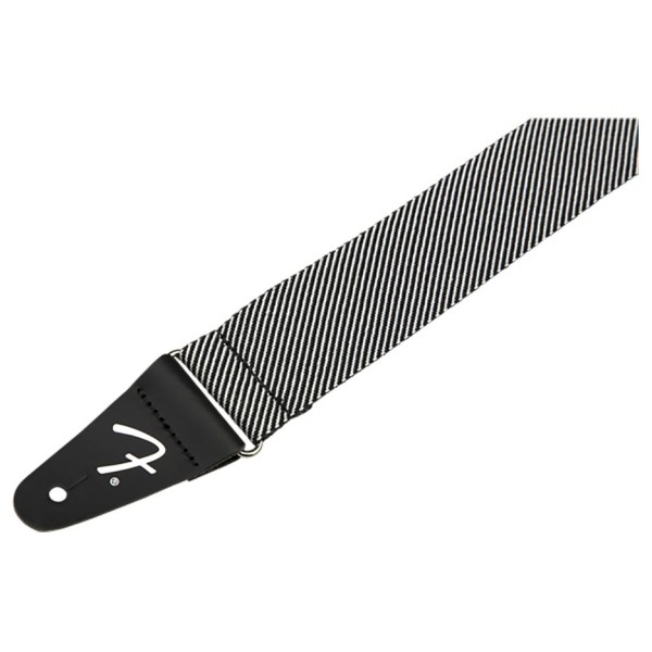 Fender 2" Modern Tweed Strap, White and Black Tweed - end 