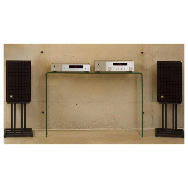 JBL L82 Mk2 Classic 2-Way Speakers with JS-80 Stands (Pair), Black - lifestyle